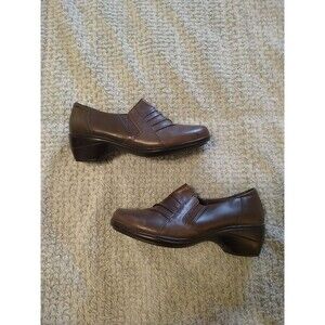 Tom McCann Leather Slip-on Comfort 9.5 Brown Shoes